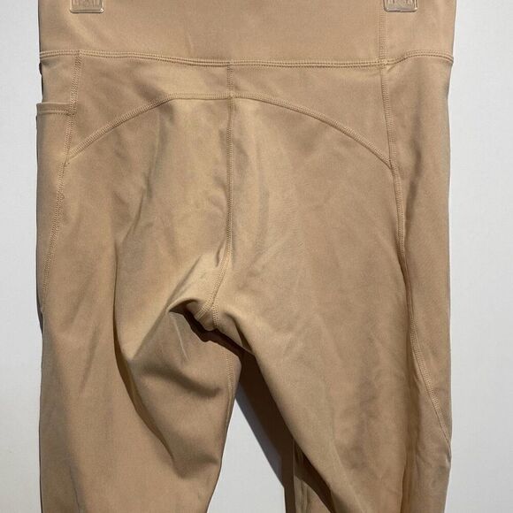 Pink Soda Sport Women's Nude Elastic Waistband High Waist Leggings Size Medium - Picture 6 of 12